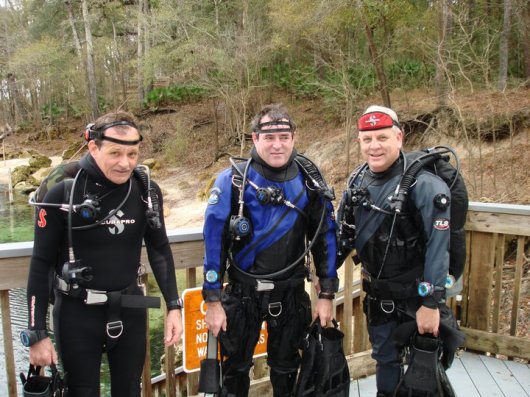 Perry & Howard & Ken Scuba Diving at Troy